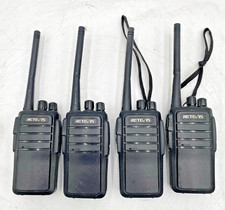 LOT OF 4 RETEVIS TR21 TWO WAY RADIO 2AAR8RETEVISRT21 FOR PARTS