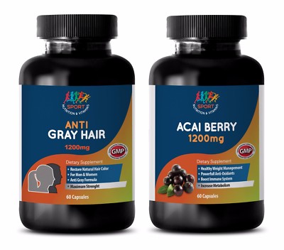 weight loss herbal products - ANTI-GRAY HAIR   ACAI BERRY COMBO 2B - acai oil or