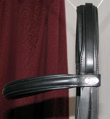FSS German Posh WHITE Comfort Padded Poll BRIDLE Dressage Silver