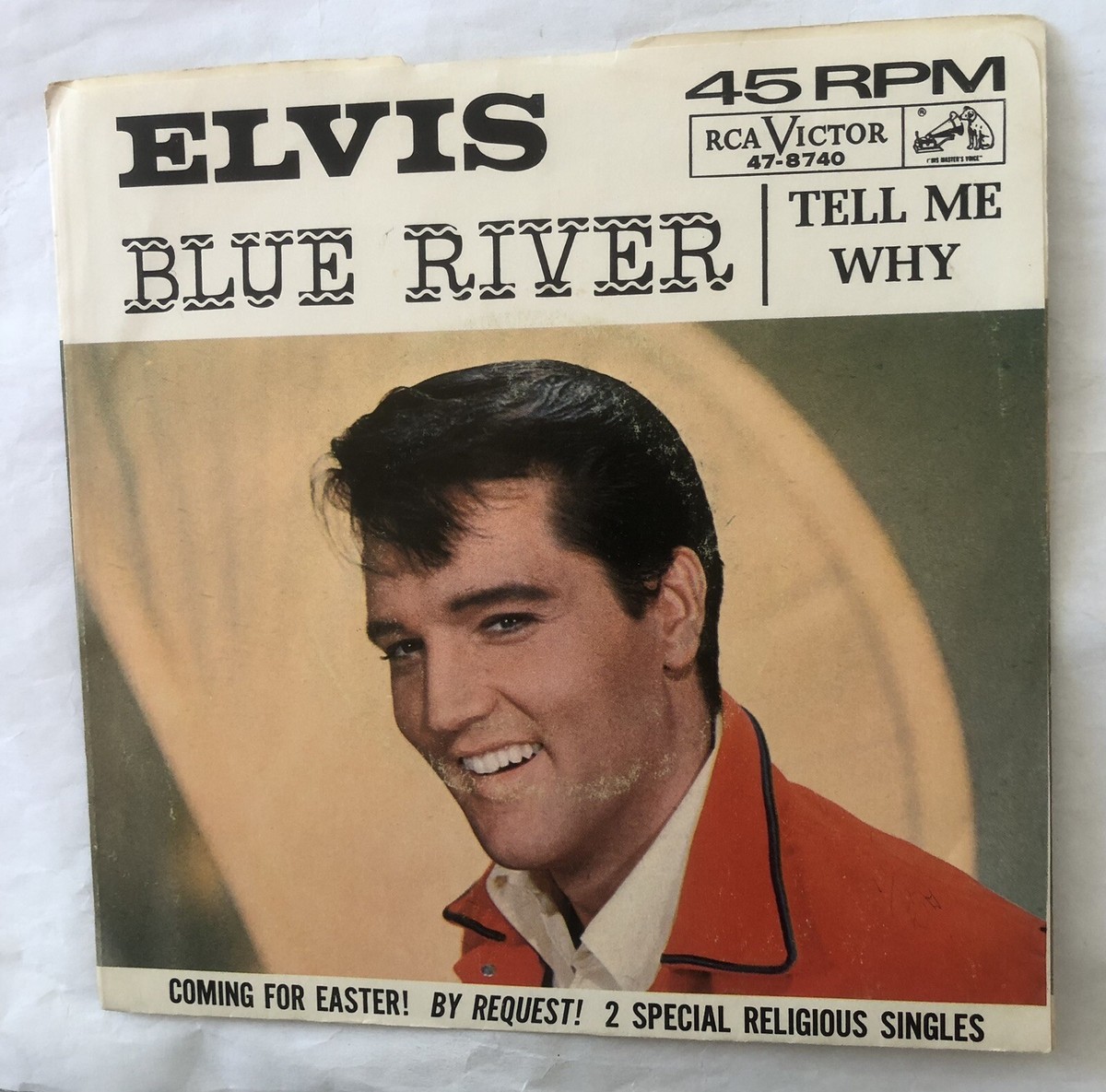 Elvis Presley - Blue River / Tell Me Why 45 RPM RCA Victor Records