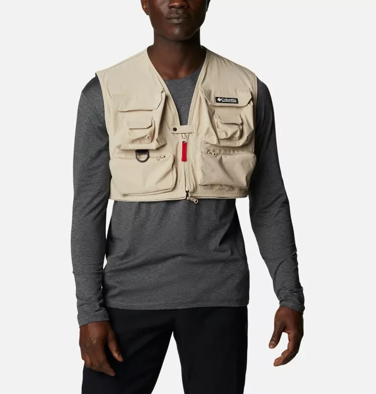 ウェア Columbia FIELD CREEK BIG HORN VEST XL Men's Columbia Field Creek Big Horn Vest XL Ancient Fossil