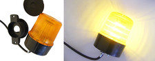 2x Beacons 12-24V Amber Orange Recovery Strobe LED Lights Truck Caravan Tractor