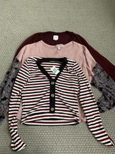 Juniors Shirt  Top Bundle Large 3-Piece NWT