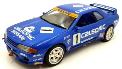 Kyosho 1/18 Scale Diecast - 7002.12000 Calsonic Nissan Skyline GTR