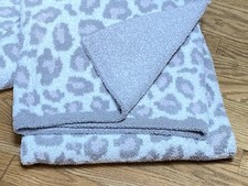 NEW Barefoot Dreams Cozy Chic Wild Safari Throw Blanket Cream / Multi 45"x65"