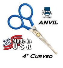TOP PERFORMANCE ANVIL USA MADE CURVED Ball Tip SHEAR Scissor PET DOG GROOMING