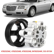 Power Steering Pump & Pulley For Chrysler 300 Dodge Challenger Charger Magnum