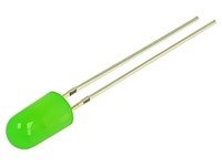 2X OSG5DS5F64B Led 4,8Mm GrüN 2180-3000Mcd 60° Front: GewöLbt 3/3,5/5V 1,8Hz Opt