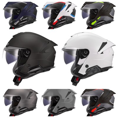 LS2 OF618 Verso II Jethelm ECE 22.06 mit Sonnenblende Rollerhelm Motorrad