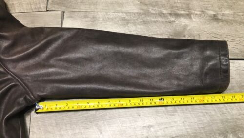Mens Kenneth Cole Reaction Leather Car Motorcycle Riding Coat Jacket Size XL - Picture 6 of 13