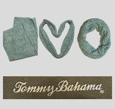 Tommy Bahama - Women’s - Infinity Scarf - Sea Foam Blue/Teal - Woven Knit