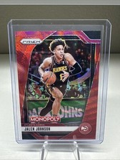 2024-25 Panini Prizm NBA Monopoly Jalen Johnson #26 Red Wave Prizm SP Hawks