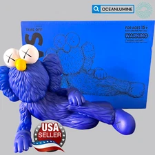 For Kaws Fan Time Off Vinyl Figure Blue Collectible Toy For Kaws Room Decor