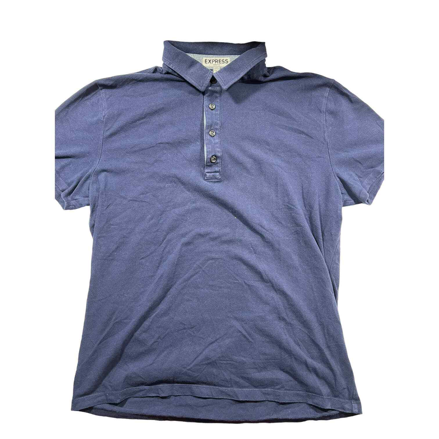 Express Men's Collared Shirt Solid Blue Light Blu… - image 1