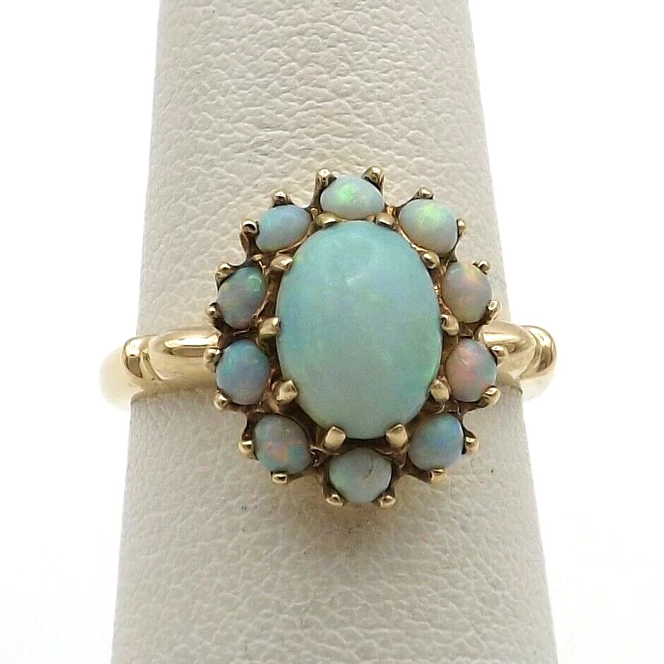 Halo birthstone ring sale