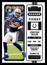 Jonathan Taylor 2022 Panini Contenders #44 Indianapolis Colts