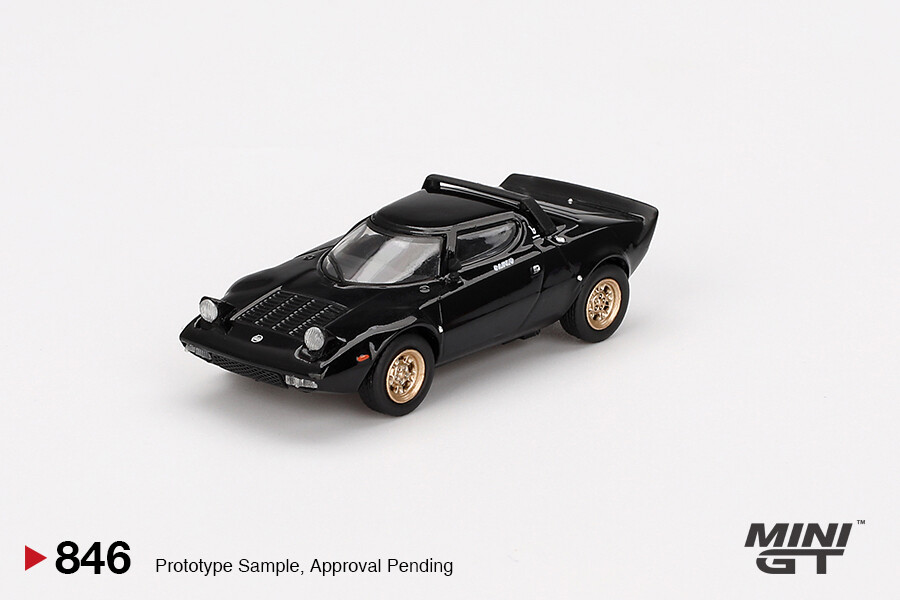 Mini GT 1/64 Lancia Stratos HF Stradale Black Diecast Model Car