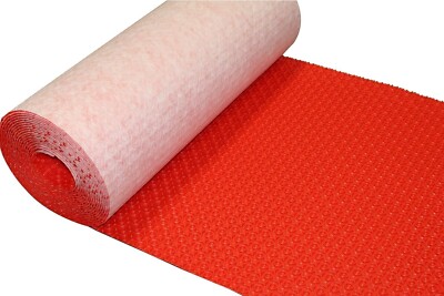 Prova TT8006RED05 Flex Heat Floor Uncoupling Membrane Tile Underlay 54 Ft² Roll