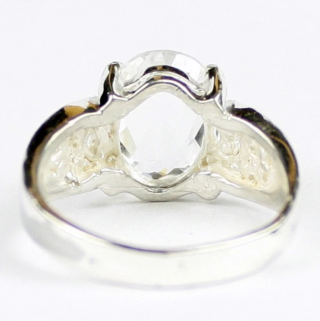 Серебряный топаз, 925 пробы женское кольцо, SR369-ручной работы - Изображение 4 из 4