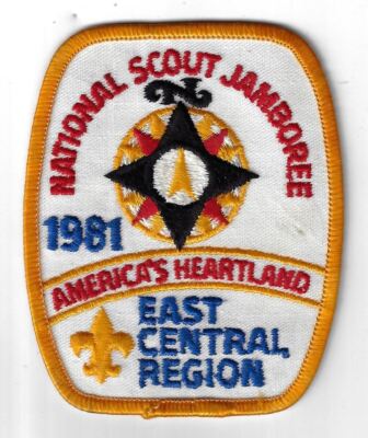 1981 National Scout Jamboree East Central Region YEL Bdr. (Q-487)