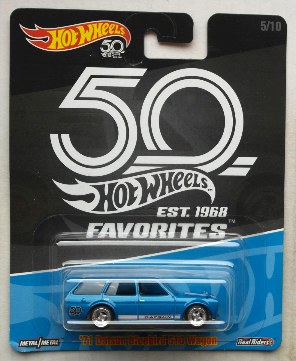 Hot Wheels 1971 Datsun Bluebird 510 Wagon 50th Anniversary Neu/OVP