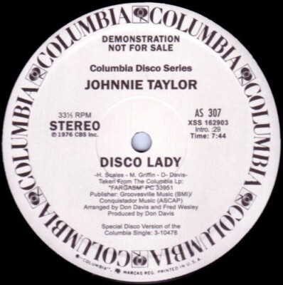 JOHNNIE TAYLOR '' LOVE IS BETTER IN THE A.M. '' / '' DISCO LADY '' NEU 12 DISCO