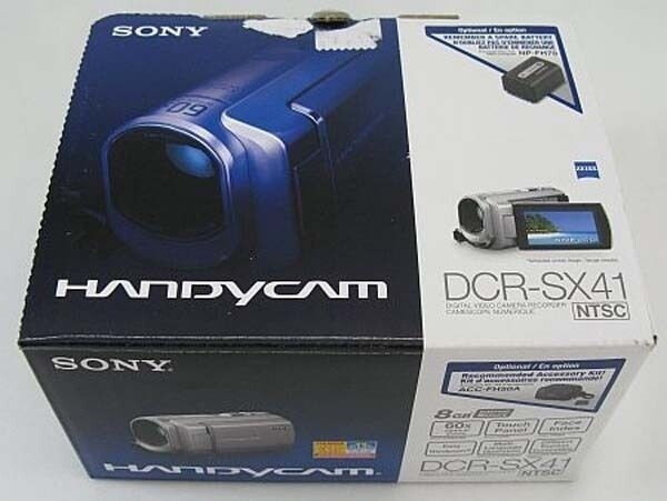 Sony DCR-SX41 Flash Camcorder w/60x Optical Zoom AS IS Sony DCR-SX41 Flash Camcorder w/60x Optical Zoom AS IS