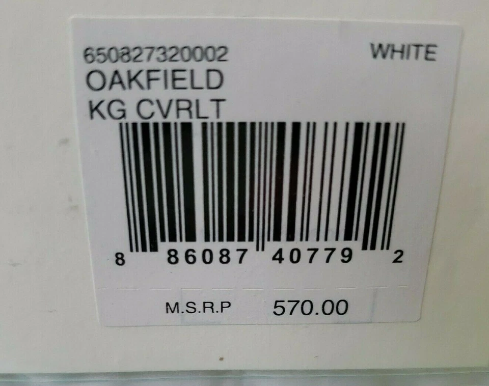 Ralph Lauren $570 Oakfield Coverlet Quilted Bedspread King White - Image 2 of 3