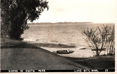RPPC  Ohuta Park  Lake City  Minnesota  Real Photo  Postcard  c1930
