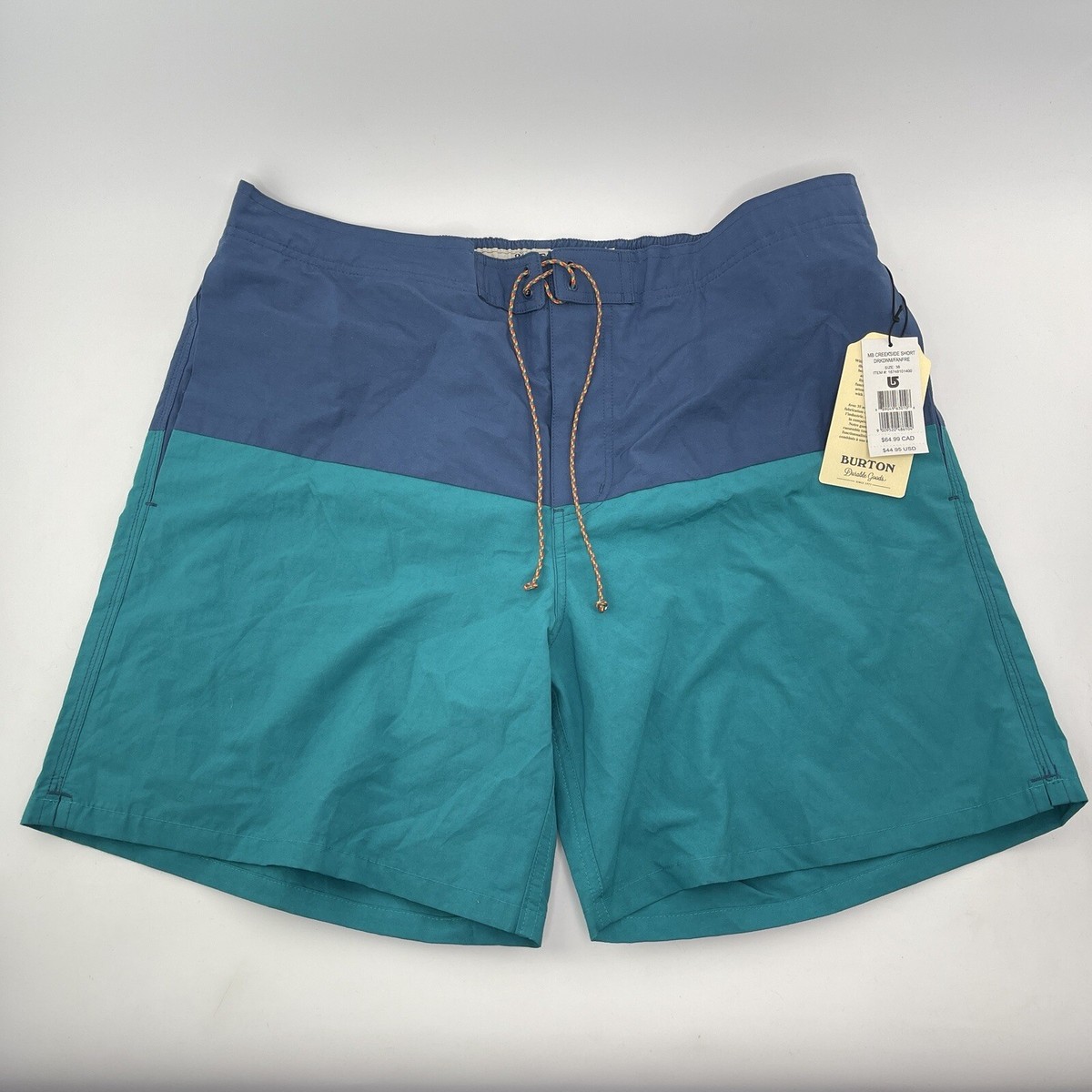 Burton Men's Creekside Hybrid Board Shorts Dark Denim/Fanfare 7