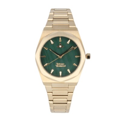 VIVIENNE WESTWOOD VV244GRGD Quartz Analog Green Gold | eBay