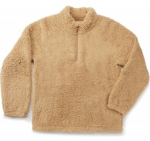 tan sherpa pullover