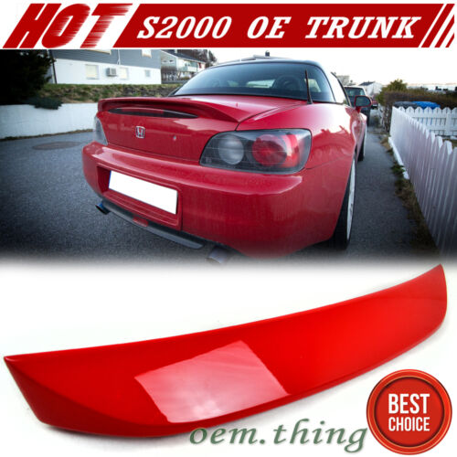 Painted Fit For HONDA S2000 OE Convertible Rear Trunk Spoiler Wing ABS #R510 - Foto 1 di 3