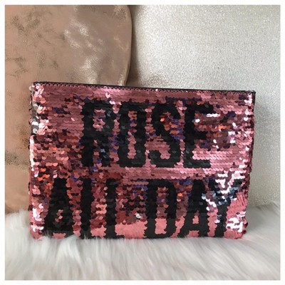 Nordstrom Urban Expressions Rosé All Day Color Changing Sequins Clutch