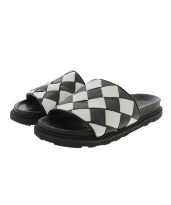 BOTTEGA VENETA Sandals BlackxWhite 39(Approx. 25.5cm 