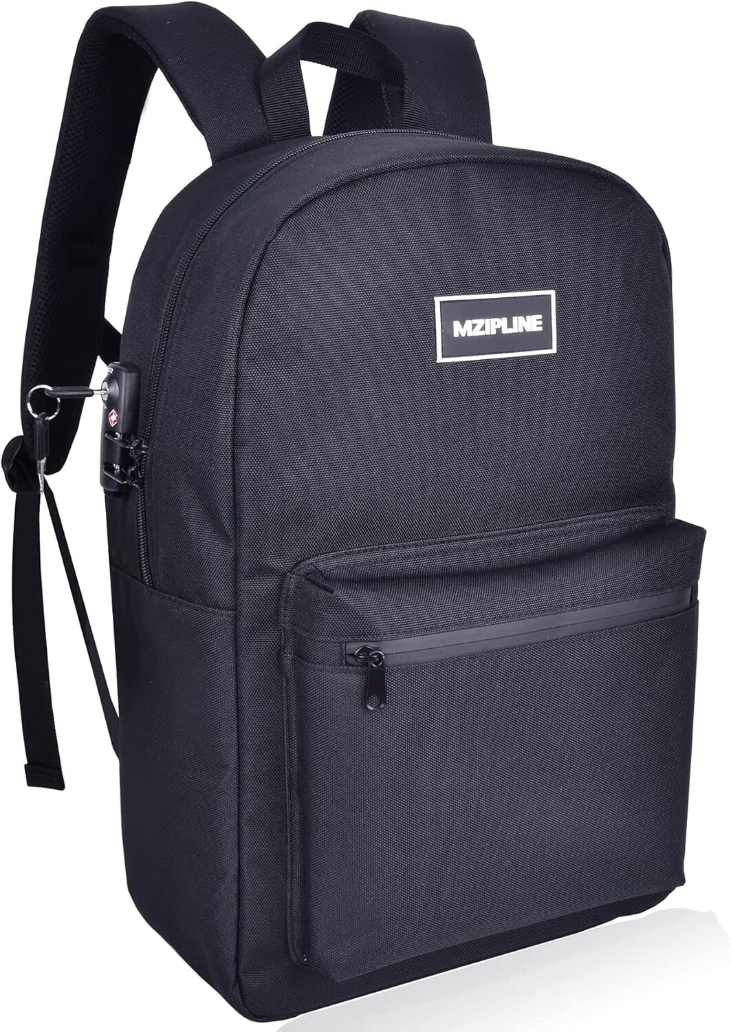 TSA Lock Anti-Theft Smell Proof Black Laptop Backpack Bag-image