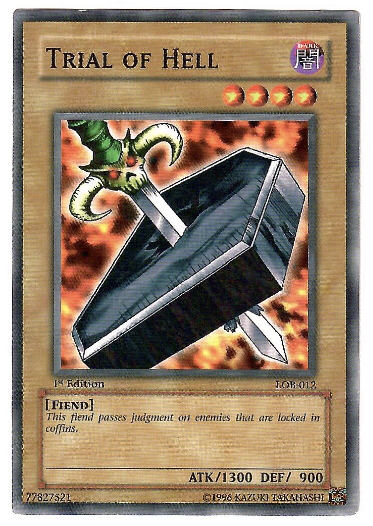 Yugioh Legend of Blue Eyes White Dragon Trial of Hell 1st Edition