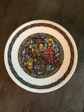 Assiette - D'Arceau-Limoges - Noël Vitrail 3ème: refus d'hébergement - Numérotée