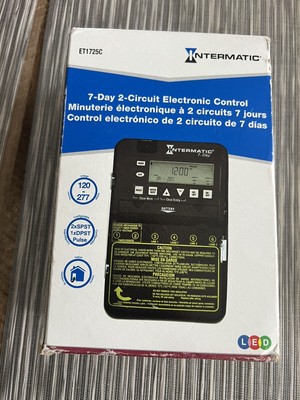Intermatic Electronic Time Switch Programmable 30 Amp 7 Day SPST 2 Circuit  New 