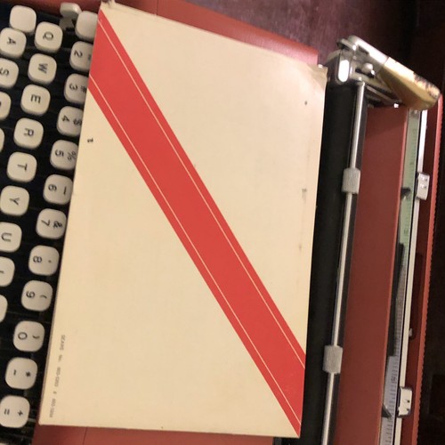 Vintage Sears Courier Typewriter Rare Collectable with Case & Paperwork - Works! - Picture 15 of 16