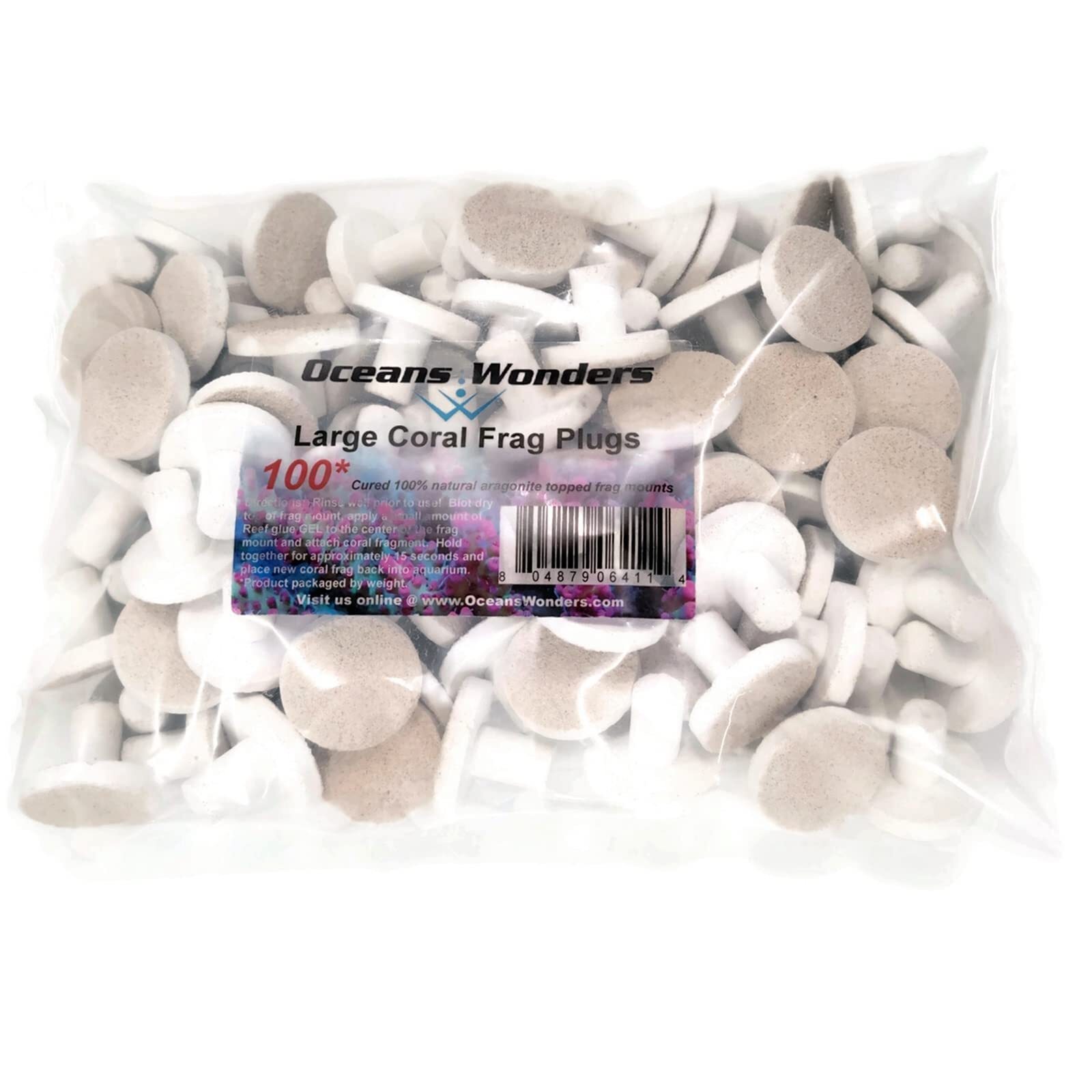 Large Coral Frag Plugs 100pc