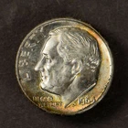 1964 ROOSEVELT 10C DIME ** UNCIRCULATED, ORIGINAL TONING! Lot#R585