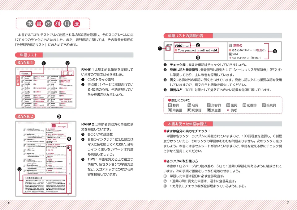 TOEFL Test Vocabulary 3800 with 3 CDs Text Book Japanese Edition New - Image 3 of 4
