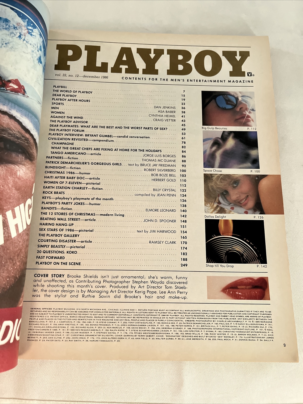 Playboy Magazine December 1986 BROOKE SHIELDS Holiday + DVD Playmates  Unwrapped | eBay