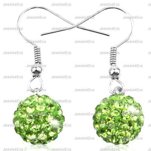 SHAMBALLA DROP EARRING CRYSTAL DISCO BALL 10mm drop Hook earring eBay