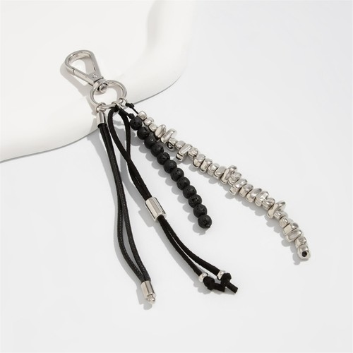 Elegant Beaded Purse Keychain Detachable Fringe Charm Unisex Jewelry Decoration - Picture 6 of 8