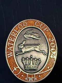 THE WATERLOO CUP 2004 ENAMEL PIN BADGE