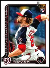 2025 Topps #411 Zach Brzykcy Rookie Washington Nationals