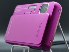 Near Mint Sony Cyber-shot DSC-TX10 Pink 16.2MP Digital Camera w/Battery 4GB