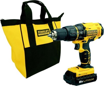 STANLEY FATMAX SCHLAGBOHRMASCHINE FMC626C2S-QW 18V 2 AKKUS 1,3 AH